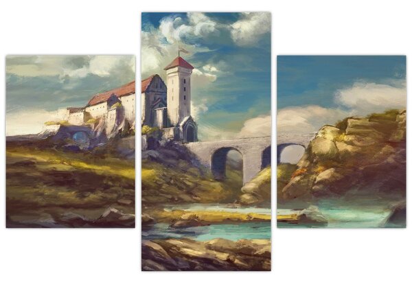 Obraz - Stredoveký hrad (90x60 cm)