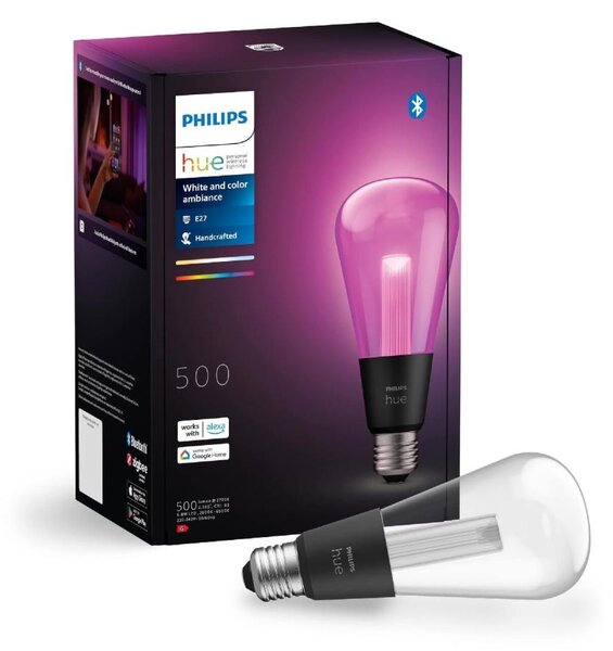 LED RGBW Stmievateľná žiarovka Philips Hue White And Color Ambiance E27/6,8W/230V