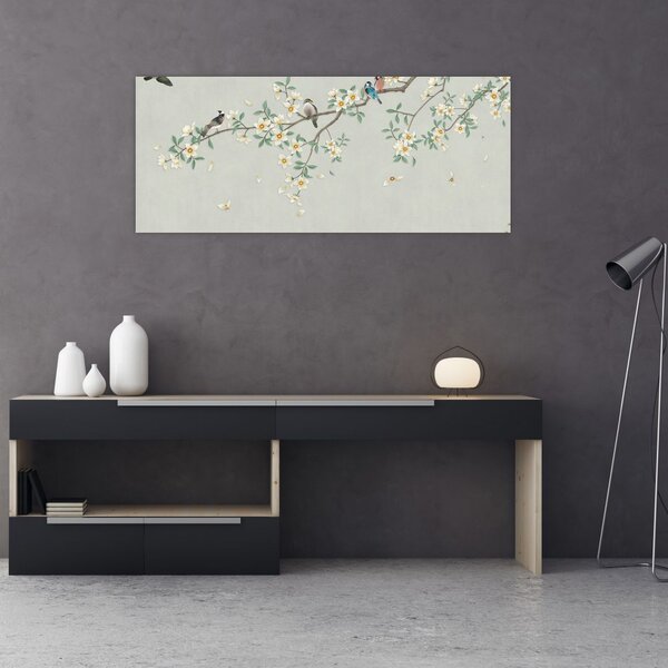 Obraz - Vtáčí zlet (120x50 cm)