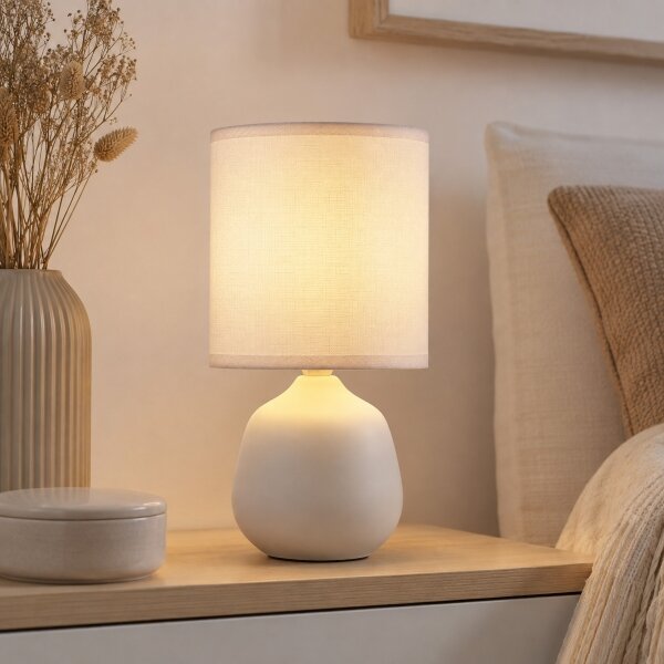 Brilliant - Stolová lampa AUREA 1xE14/20W/230V biela