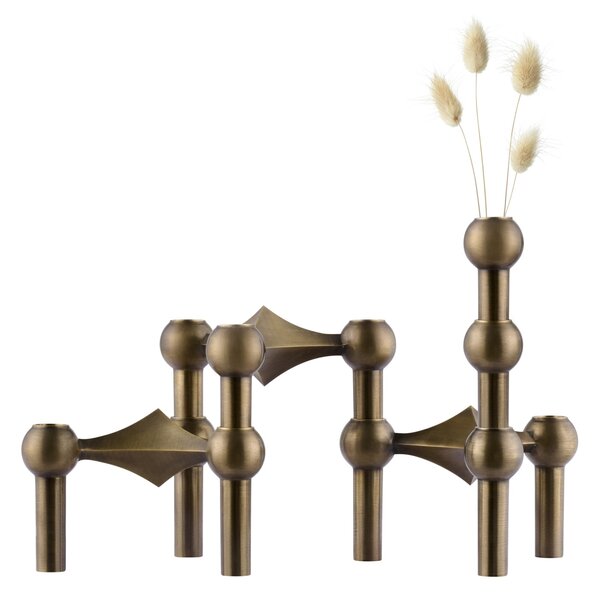 Dizajnová vázička STOFF Nagel Bronzed Brass