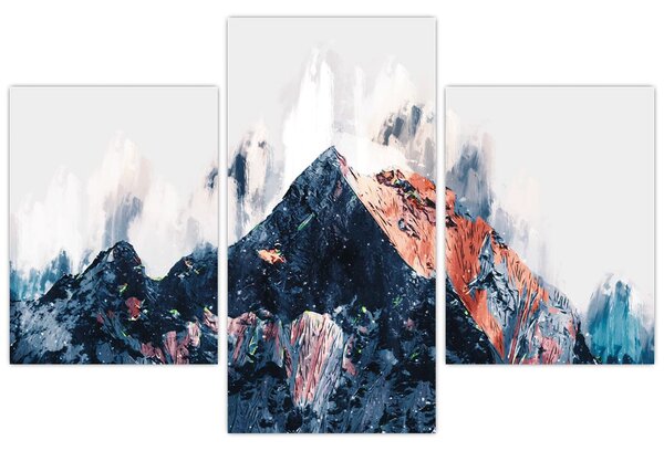 Obraz - Abstraktná hora (90x60 cm)