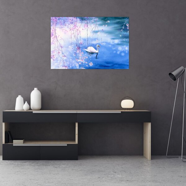 Obraz - Magické jazero (90x60 cm)