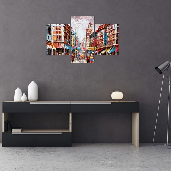Obrázok - Hong Kong, olejomaľba (90x60 cm)