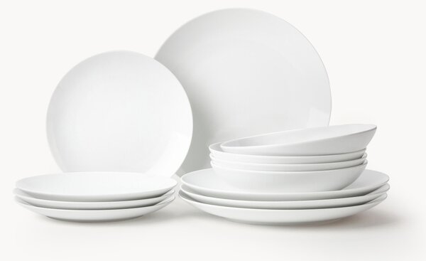 Porcelánová súprava riadu Delight Modern, 4 osoby, 12 ks