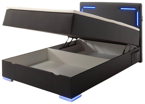BOXSPRINGOVÁ POSTEĽ, 120/200 cm čierna Xora - Postele, Online Only