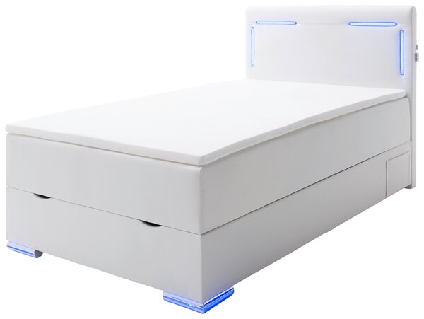 BOXSPRINGOVÁ POSTEĽ, 120/200 cm biela Xora - Postele, Online Only