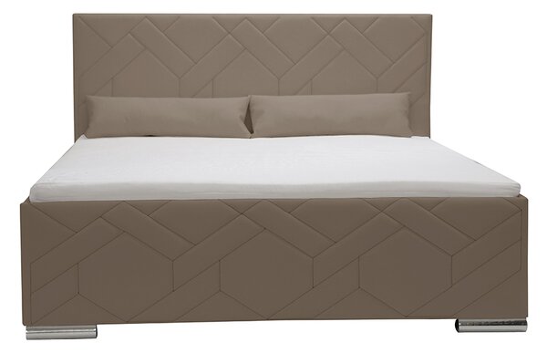 Čalúnená posteľ s úložným priestorom KRE 120x200 cm Čierna