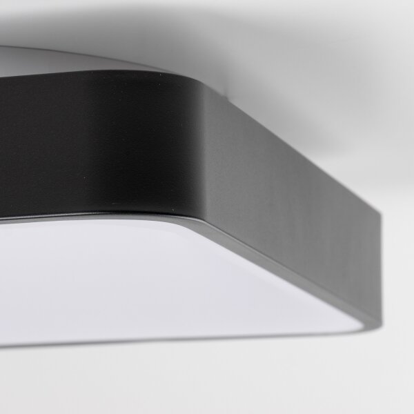 Brilagi - LED stmievateľné stropné svietidlo FALCON II LED/80W/230V 40x40 cm čierne + diaľkové ovládanie