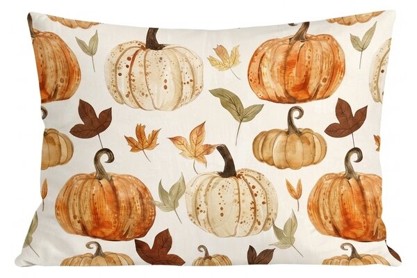 Flanelová obliečka na vankúš PUMPKINS & STRIPES 50x70 cm, farebný