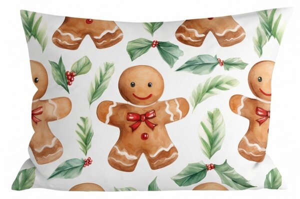 Flanelová obliečka na vankúš MERRY GINGER 50x70 cm, farebná