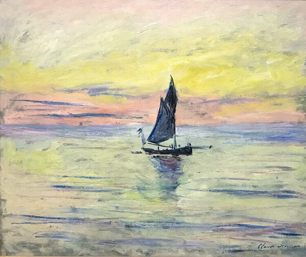 Obrazová reprodukcia The Sailing Boat, Evening Effect (1885), Claude Monet
