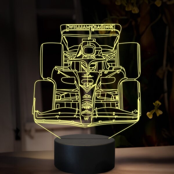 Beling 3D lampa, Logan Sargeant ,16 farebná, FF26