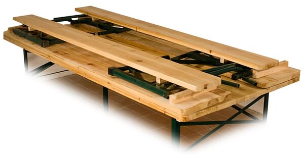 Pivný set s opierkou 170 cm - skladací