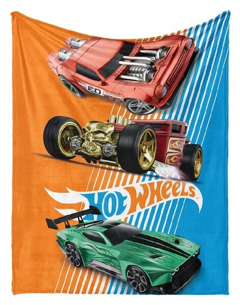 Detská deka Hot Wheels Retro 130x160 cm