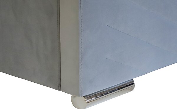 Čalúnená posteľ s úložným priestorom a matracom KOOL 120x200 cm Červená