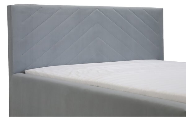 Čalúnená posteľ s úložným priestorom a matracom KOOL 120x200 cm Červená