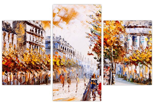 Obraz - Ulica v Paríži (90x60 cm)