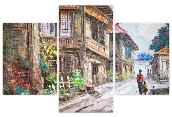 Obraz Filipínske dediny, Ázia (90x60 cm)