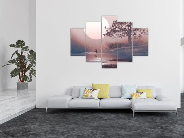 Obraz - Zamilovaný pár (150x105 cm)