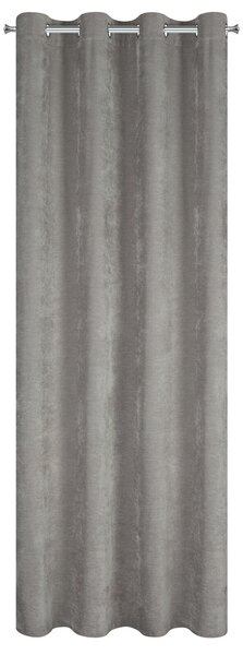 ZÁVES NA KRÚŽKOCH VANI 140X250 CM SIVÁ