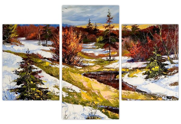 Obraz - Príchod jari (90x60 cm)