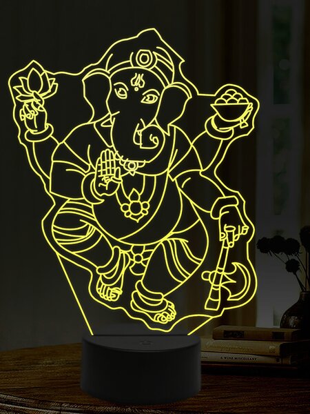 Beling 3D lampa, Ganéša, 16 farebná,AA10