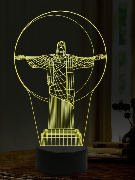 Beling 3D lampa, Kristus, 16 farebná,AA12