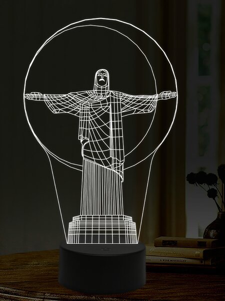 Beling 3D lampa, Kristus, 16 farebná,AA12