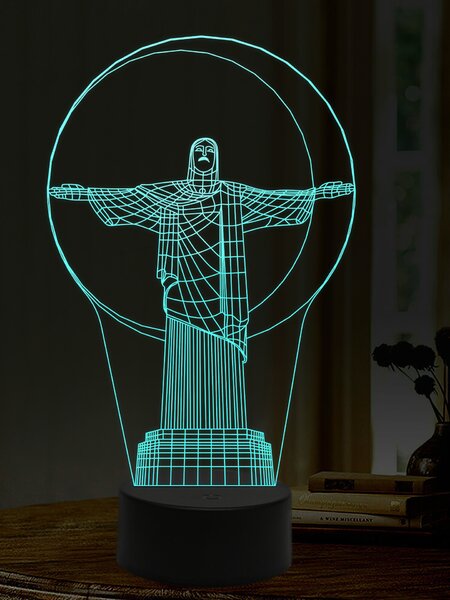 Beling 3D lampa, Kristus, 16 farebná,AA12