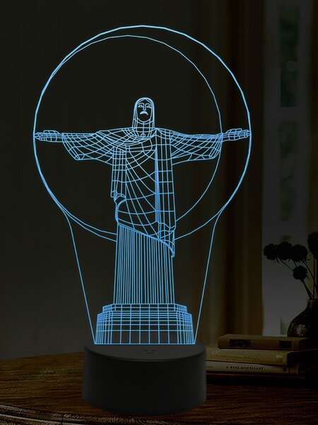 Beling 3D lampa, Kristus, 16 farebná,AA12
