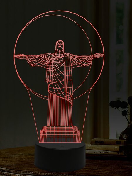 Beling 3D lampa, Kristus, 16 farebná,AA12