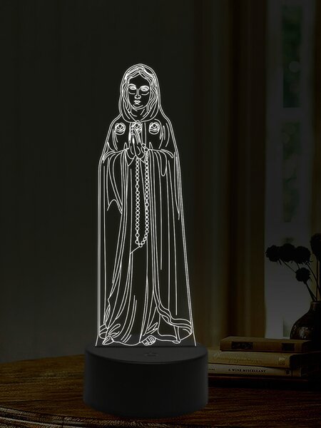 Beling 3D lampa, Mária Rosa Mystica, 16 farebná,AA15