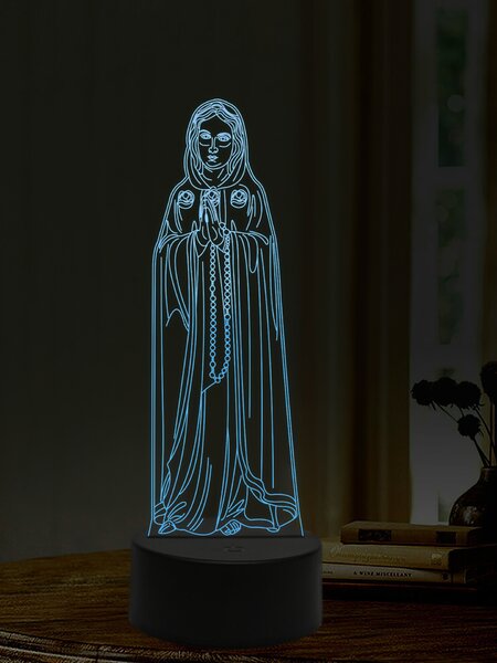 Beling 3D lampa, Mária Rosa Mystica, 16 farebná,AA15