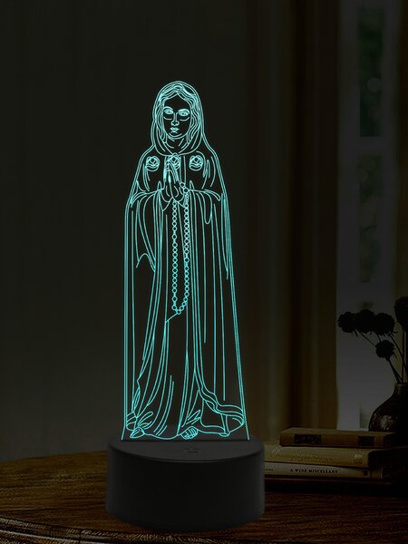 Beling 3D lampa, Mária Rosa Mystica, 16 farebná,AA15