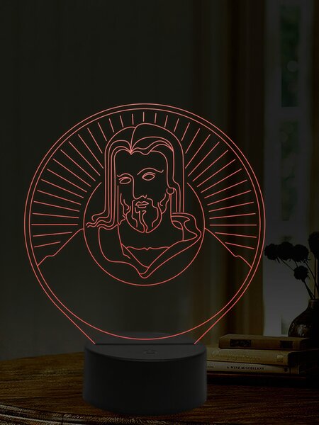 Beling 3D lampa, Ježišova tvár, 16 farebná,AA14