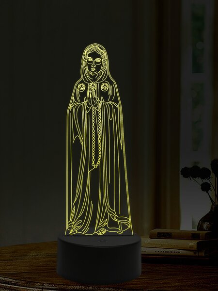 Beling 3D lampa, Mária Rosa Mystica, 16 farebná,AA15