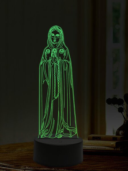 Beling 3D lampa, Mária Rosa Mystica, 16 farebná,AA15