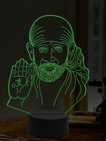 Beling 3D lampa, Sai Baba, 16 farebná,AA21