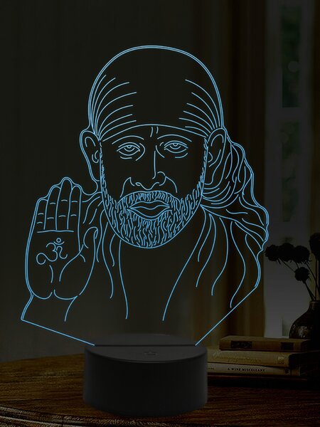 Beling 3D lampa, Sai Baba, 16 farebná,AA21