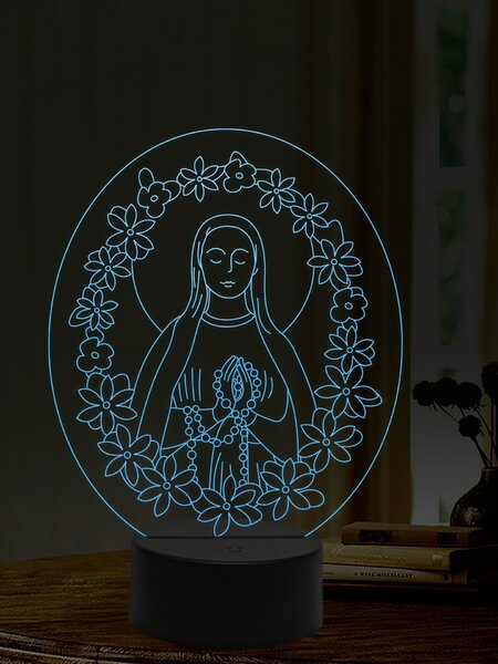Beling 3D lampa, Panna Mária, 16 farebná,AA20