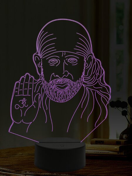 Beling 3D lampa, Sai Baba, 16 farebná,AA21