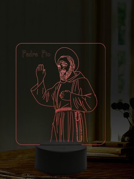 Beling 3D lampa, Otec Pio, 16 farebná,AA18