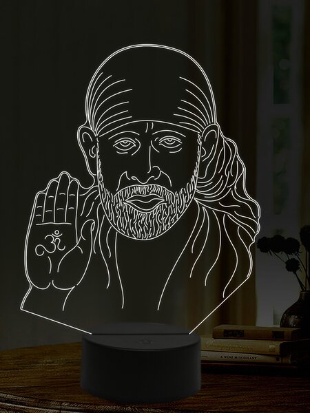Beling 3D lampa, Sai Baba, 16 farebná,AA21