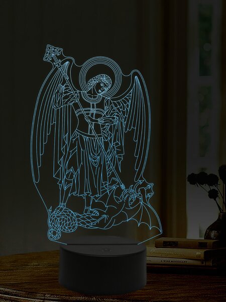 Beling 3D lampa, Archanjel Michael, 16 farebná,AA22
