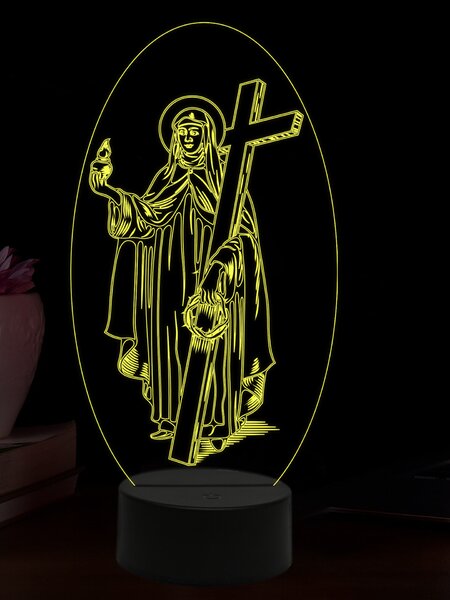 Beling 3D lampa, Mária Magdaléna, 16 farebná,AA32