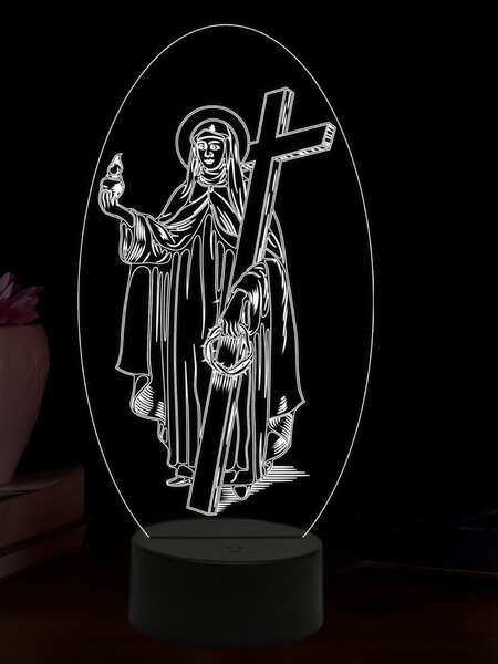 Beling 3D lampa, Mária Magdaléna, 16 farebná,AA32
