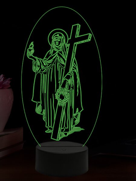 Beling 3D lampa, Mária Magdaléna, 16 farebná,AA32