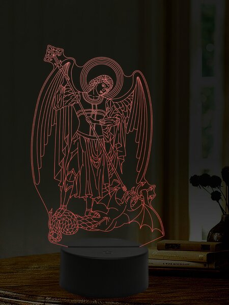 Beling 3D lampa, Archanjel Michael, 16 farebná,AA22