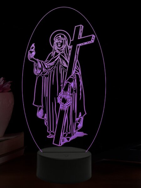 Beling 3D lampa, Mária Magdaléna, 16 farebná,AA32